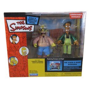 The Simpsons The Kwik-E-Mart Diorama Apu & Grandpa 2003 Vintage